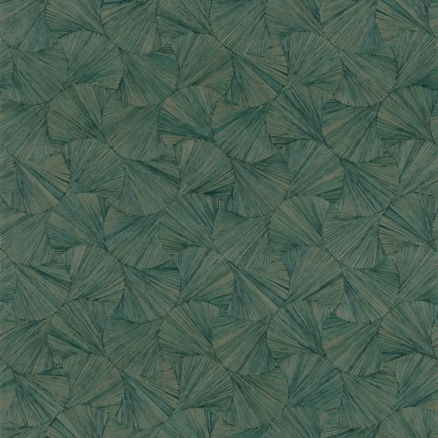Casamance 75322446 Nature Precieuse Lombok Emeraude - tapeta w liście