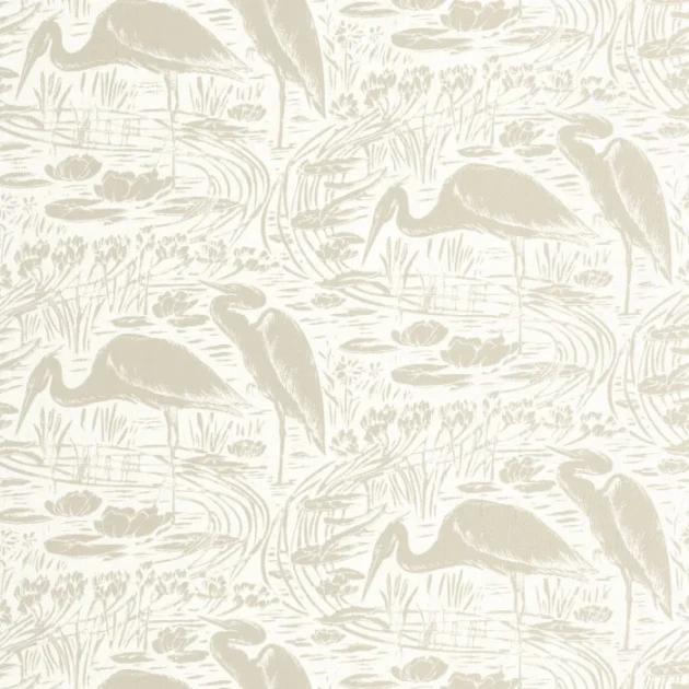 Casadeco 89731101 Babylone Euphrate Naturel - tapeta w czaple