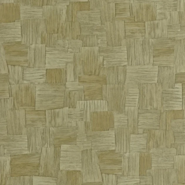 Casadeco 89747419 Babylone Dura Vert Olive - tapeta ze splotem