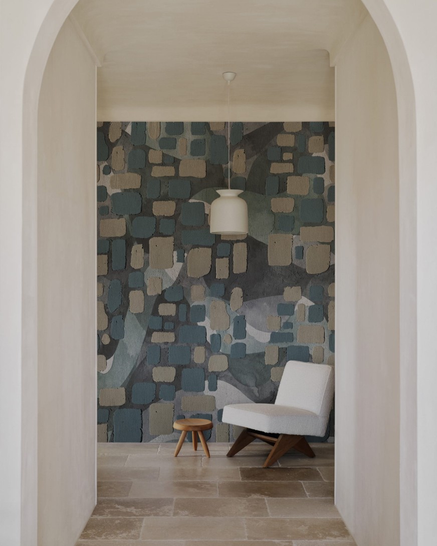 Wall & Deco Contemporary 2024 WDLC2401 Le Carre - mural w nieregularne motywy geometryczne
