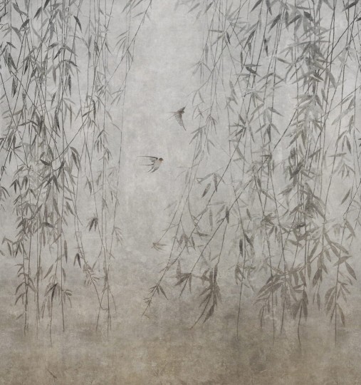 Wall & Deco Contemporary 2024 WDAD2401 Adore - mural zwisające pnącza liści