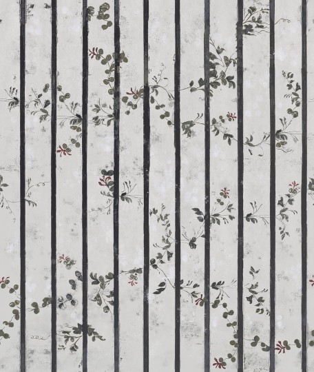 Wall & Deco Contemporary 2024 WDED2402 Edinburgh - mural w kwiaty i pasy