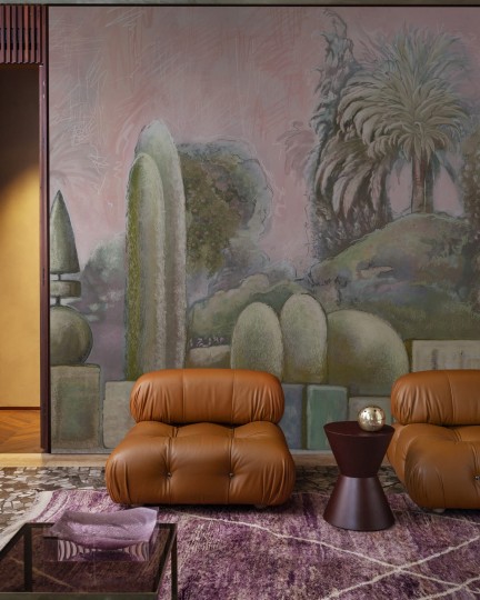 Wall & Deco Contemporary 2024 WDGU2402 Giardino Utopico - mural egzotyczny pejzaż