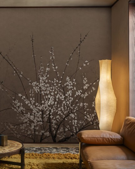 Wall & Deco Contemporary 2024 WDML2401 Mood for Love - mural drzewo wiśni