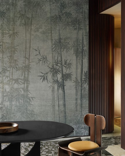 Wall & Deco Contemporary 2024 WDSS2401 Sound of Silence - mural las bambusowy