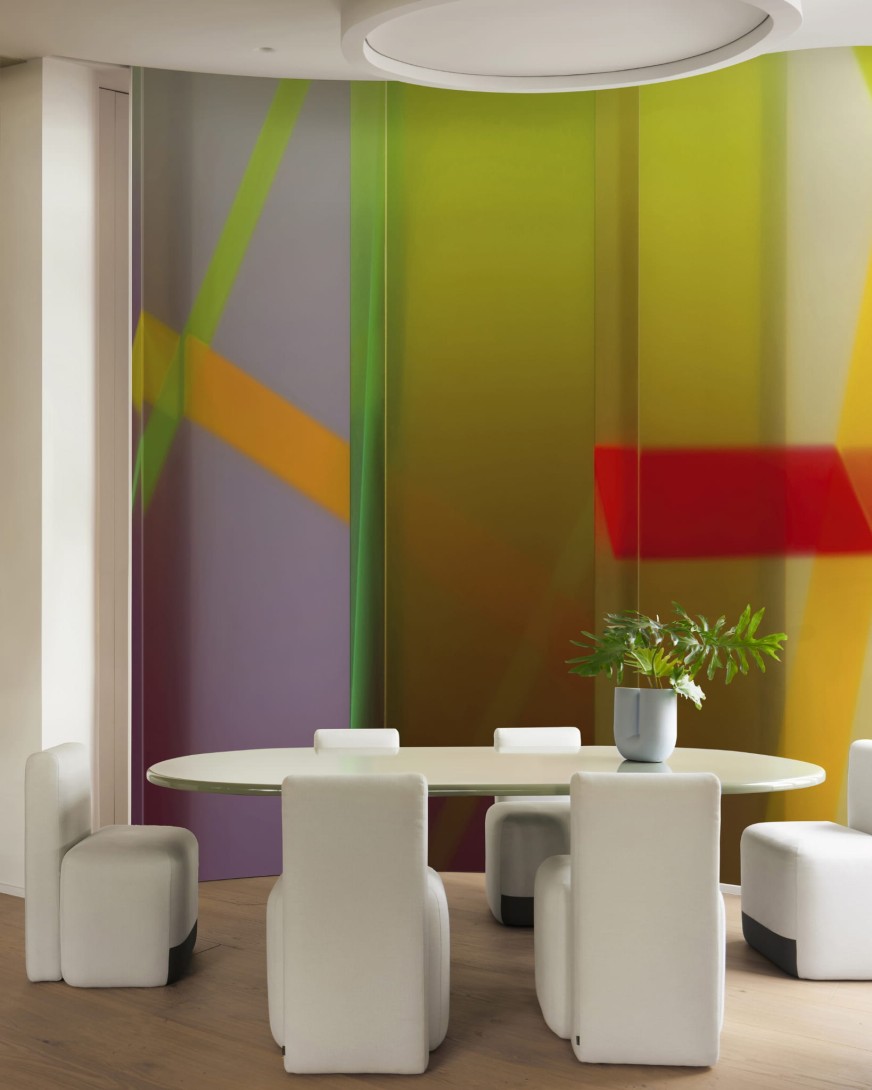 Wall & Deco Contemporary 2024 WDLS2401 Lightscape - mural z kolorowym abstrakcyjnym wzorem