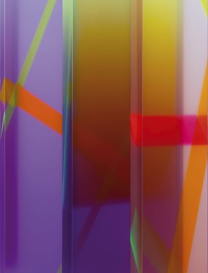 Wall & Deco Contemporary 2024 WDLS2402 Lightscape - mural z kolorowym abstrakcyjnym wzorem