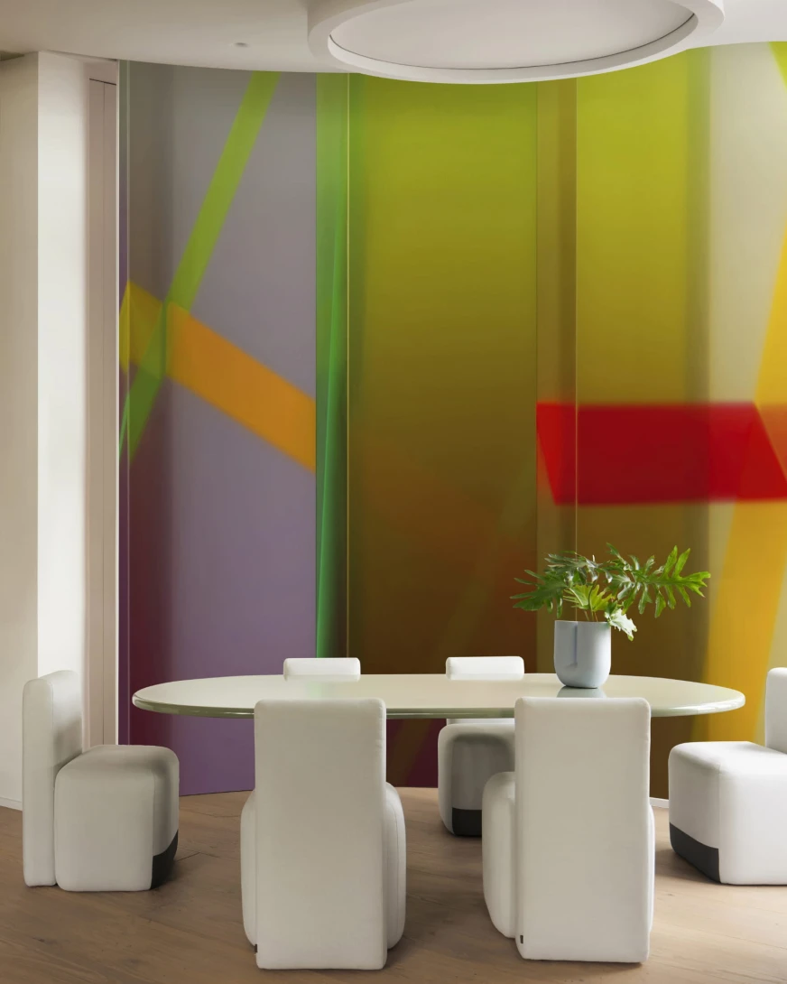 Wall & Deco Contemporary 2024 WDLS2402 Lightscape - mural z kolorowym abstrakcyjnym wzorem