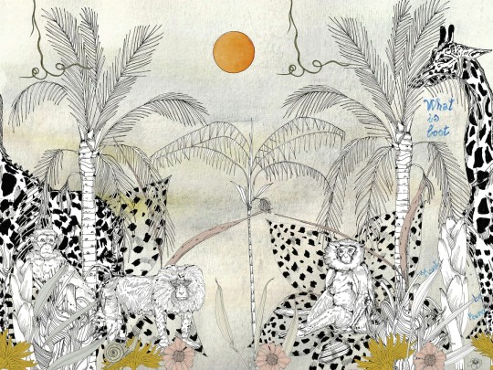 Wall & Deco Contemporary 2024 WDTQ2401 The Quest - mural egzotyczny ze zwierzętami