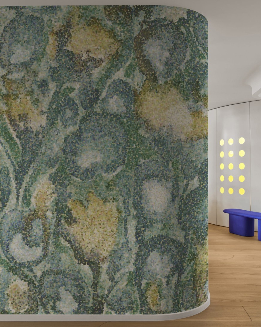 Wall & Deco Contemporary 2024 WDVE2402 Velvet - mural abstrakcyjna roślinność
