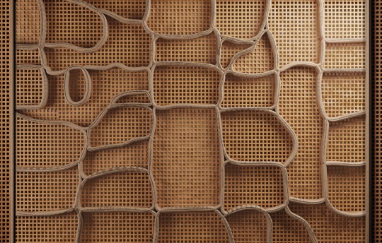 Wall & Deco Contemporary 2024 WDWA2401 Warping - mural geometryczny z efektem plecionki 3D