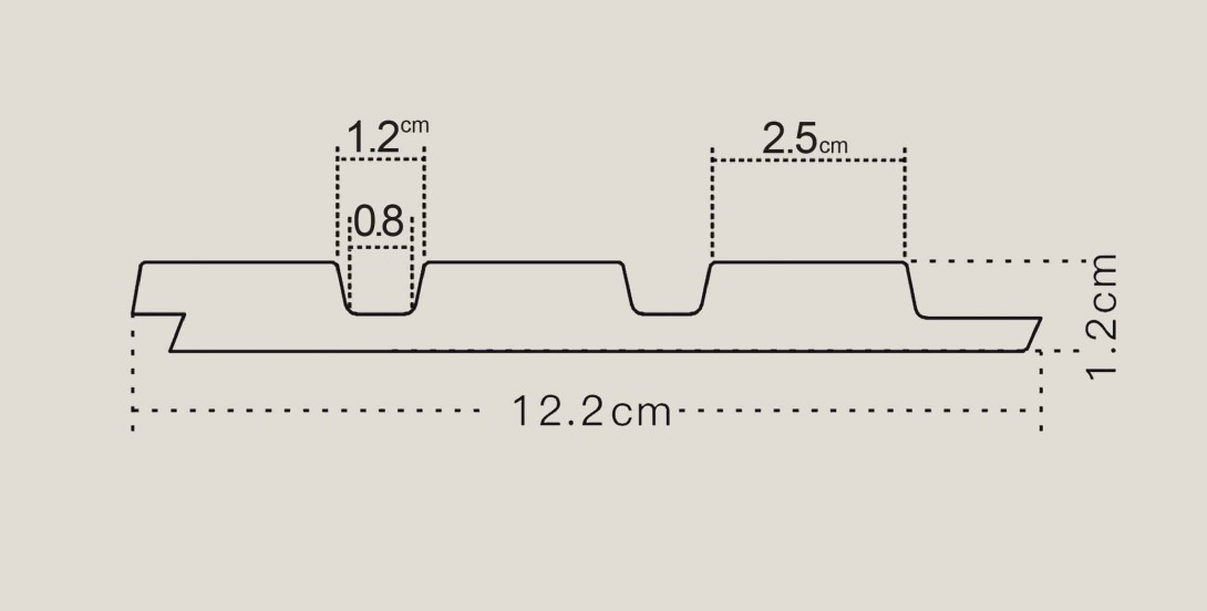 Lamele ścienne Lamelio Infinity Olmo