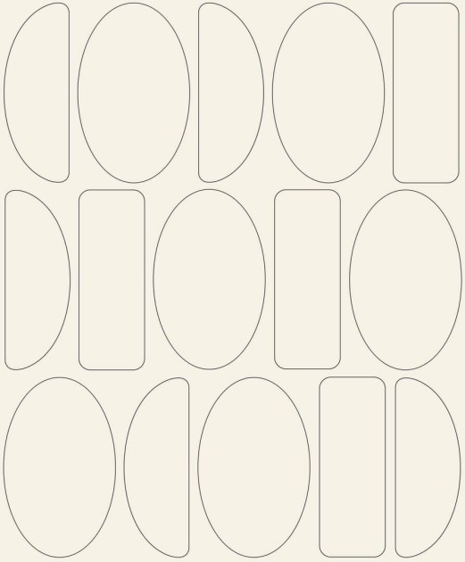 Casadeco 89921924 Alchimie Legerete Beige - tapeta w geometryczne zaokrąglone kształty