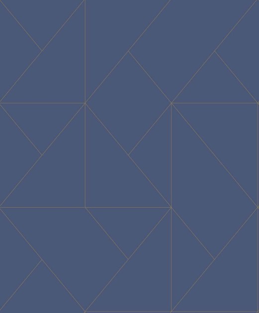 Casadeco 89956442 Alchimie Subtilite Bleu Indigo - tapeta w metaliczne linie