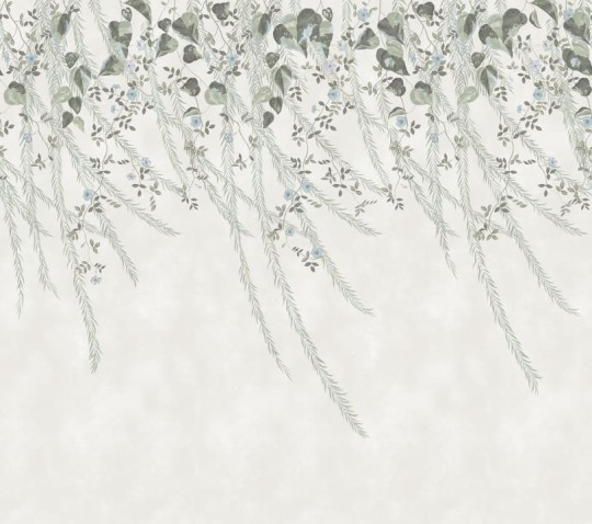 Rebel Walls R16781 Diane Hill Lush Foliage Sage Tint - mural w płaczącą wierzbę