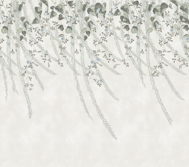 Rebel Walls R16781 Diane Hill Lush Foliage Sage Tint - mural w płaczącą wierzbę