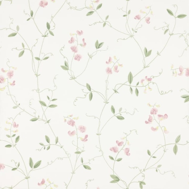 Sandberg 490-24 Tidlosa Sanna Light Pink - tapeta w kwiaty groszku