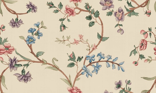Sandberg S10398 Tidlosa Clara Colorful - mural w kwiaty w stylu vintage
