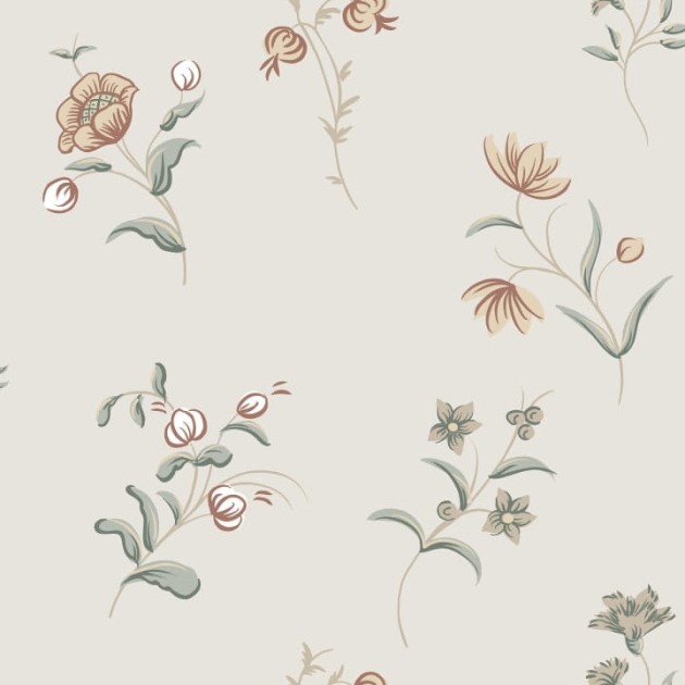 Sandberg S10391 Tidlosa Hanna Sandstone - tapeta w ręcznie malowane kwiaty