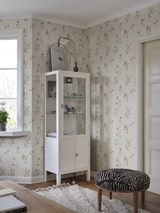 Sandberg S10391 Tidlosa Hanna Sandstone - tapeta w ręcznie malowane kwiaty
