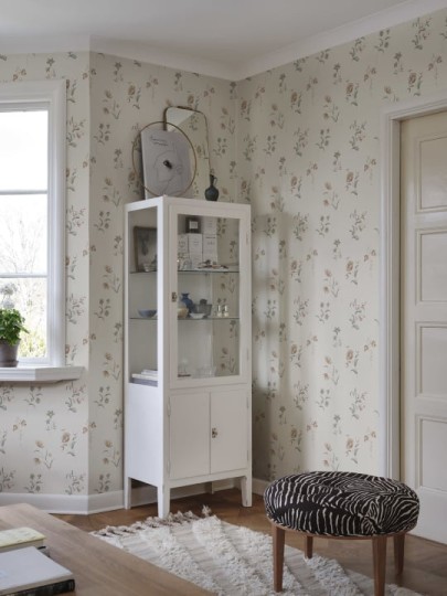 Sandberg S10391 Tidlosa Hanna Sandstone - tapeta w ręcznie malowane kwiaty