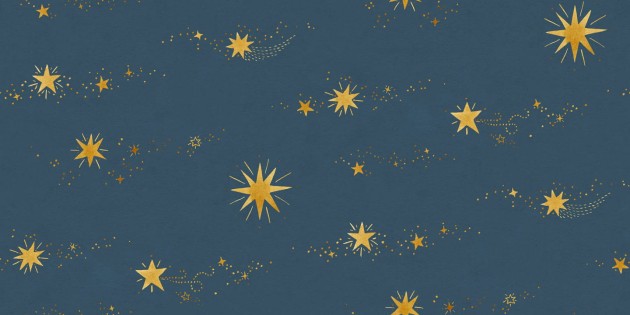 Sandberg S10379 Tidlosa Gillis Midnight Blue - mural w gwiazdki