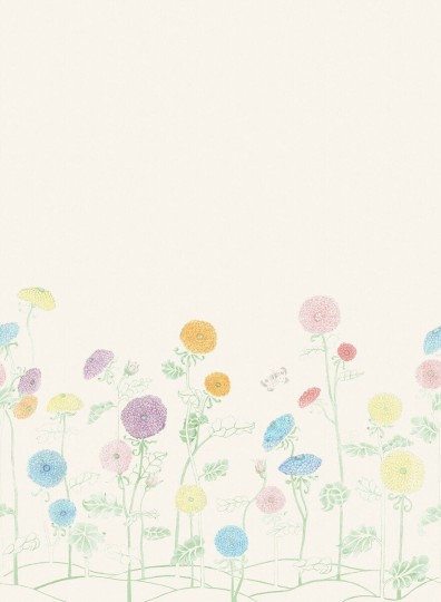 Boras Tapeter 9564W Studio Collabs Astrid Wilson Summer Aster - mural łąka