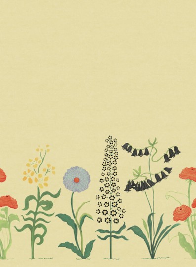 Boras Tapeter 9565W Studio Collabs Astrid Wilson Hollyhock - mural łąka