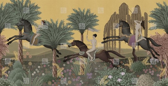 London Art MUN01 A Les Mille Et Une Nuits La Course - mural w krajobraz