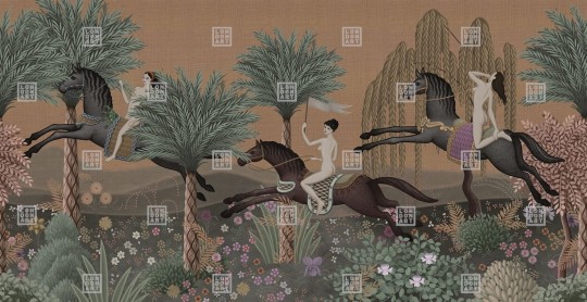 London Art MUN01 B Les Mille Et Une Nuits La Course - mural w krajobraz