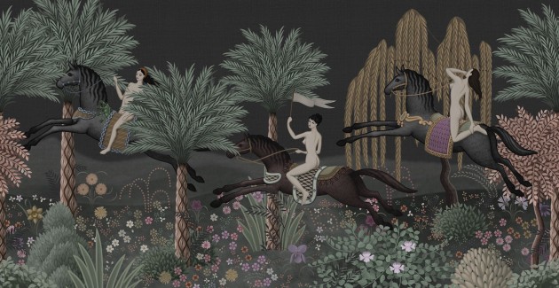 London Art MUN01 C Les Mille Et Une Nuits La Course - mural w krajobraz