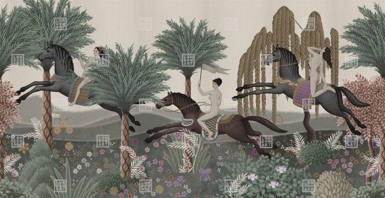 London Art MUN01 E Les Mille Et Une Nuits La Course - mural w krajobraz