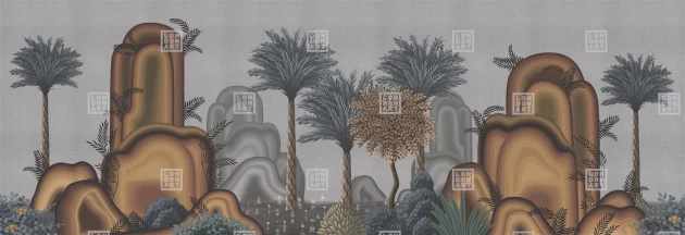 London Art MUN04 D Les Mille Et Une Nuits Le Paysage - mural w palmy