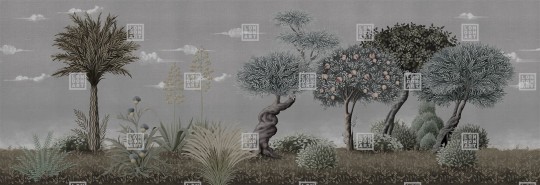 London Art MUN07 D Les Mille Et Une Nuits Forêt - mural w drzewa