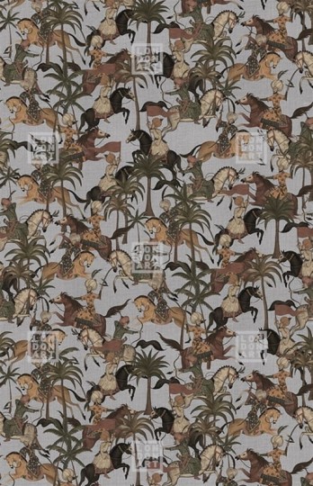 London Art MUN13 D Les Mille Et Une Nuits Chevaliers - mural w konie