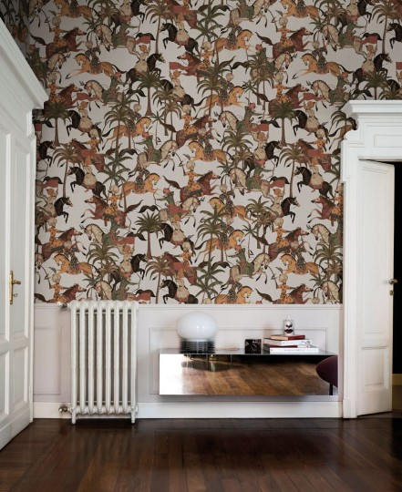 London Art MUN13 E Les Mille Et Une Nuits Chevaliers - mural w konie