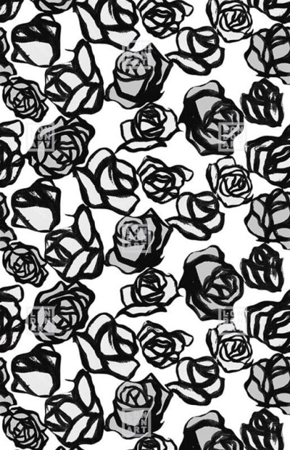 London Art MRN05 2 Marni Roma - mural w róże