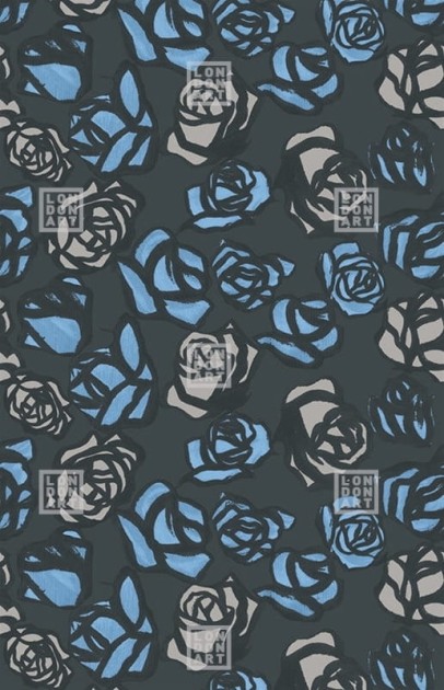 London Art MRN05 4 Marni Roma - mural w róże