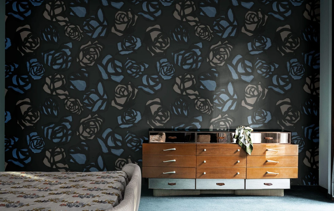 London Art MRN05 4 Marni Roma - mural w róże