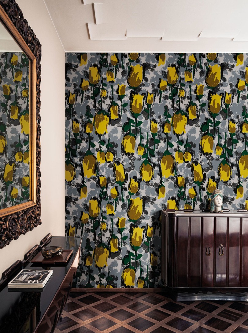 London Art MRN08 2 Marni Callas - mural w róże