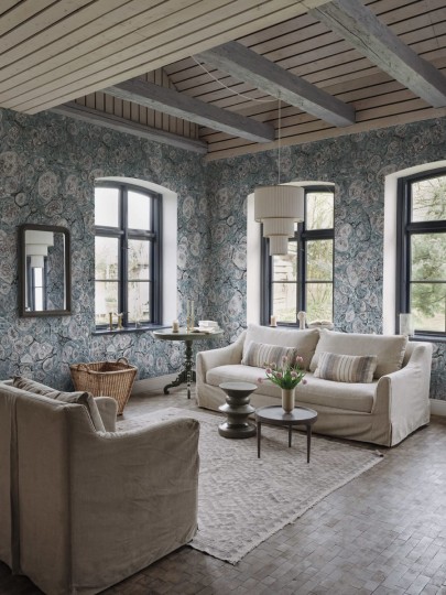 Rebel Walls R18788 Natural Aesthetic Marbling Blue - mural marmur