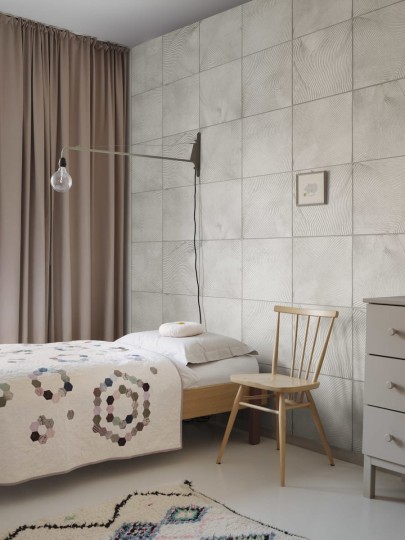 Rebel Walls R18777 Natural Aesthetic Craft Tiles White - mural imitujący płytki z gliny