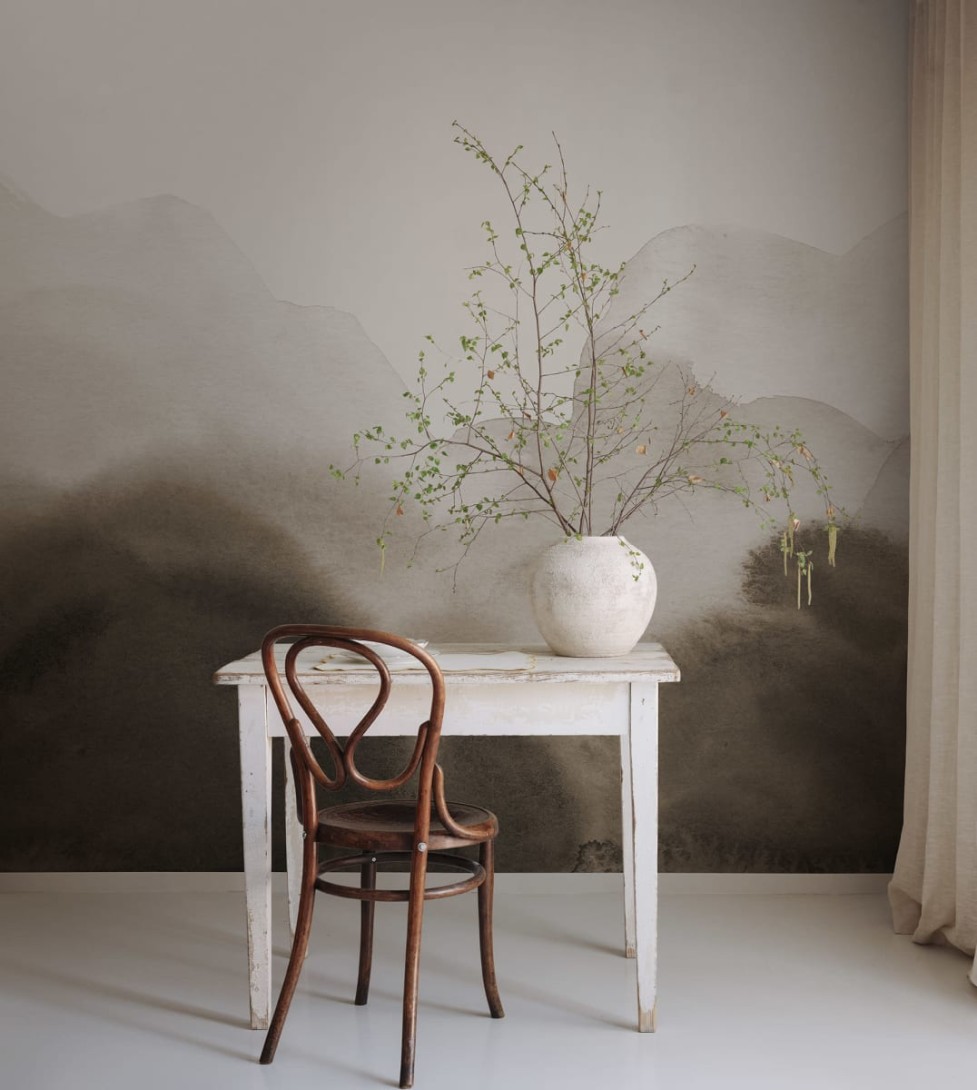 Rebel Walls R18769 Natural Aesthetic Flowing Hills Brown - mural wzgórza