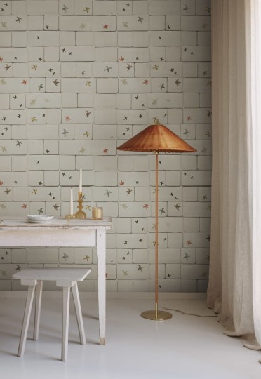 Rebel Walls R18766 Natural Aesthetic Flight of Tiles Multi - mural imitujący kafelki