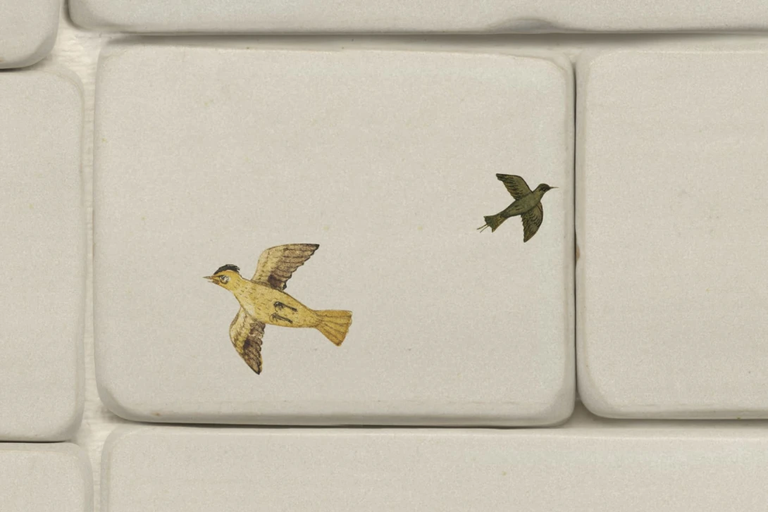 Rebel Walls R18766 Natural Aesthetic Flight of Tiles Multi - mural imitujący kafelki