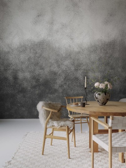 Rebel Walls R18755 Natural Aesthetic Ash Gradient Graphite - mural gradient