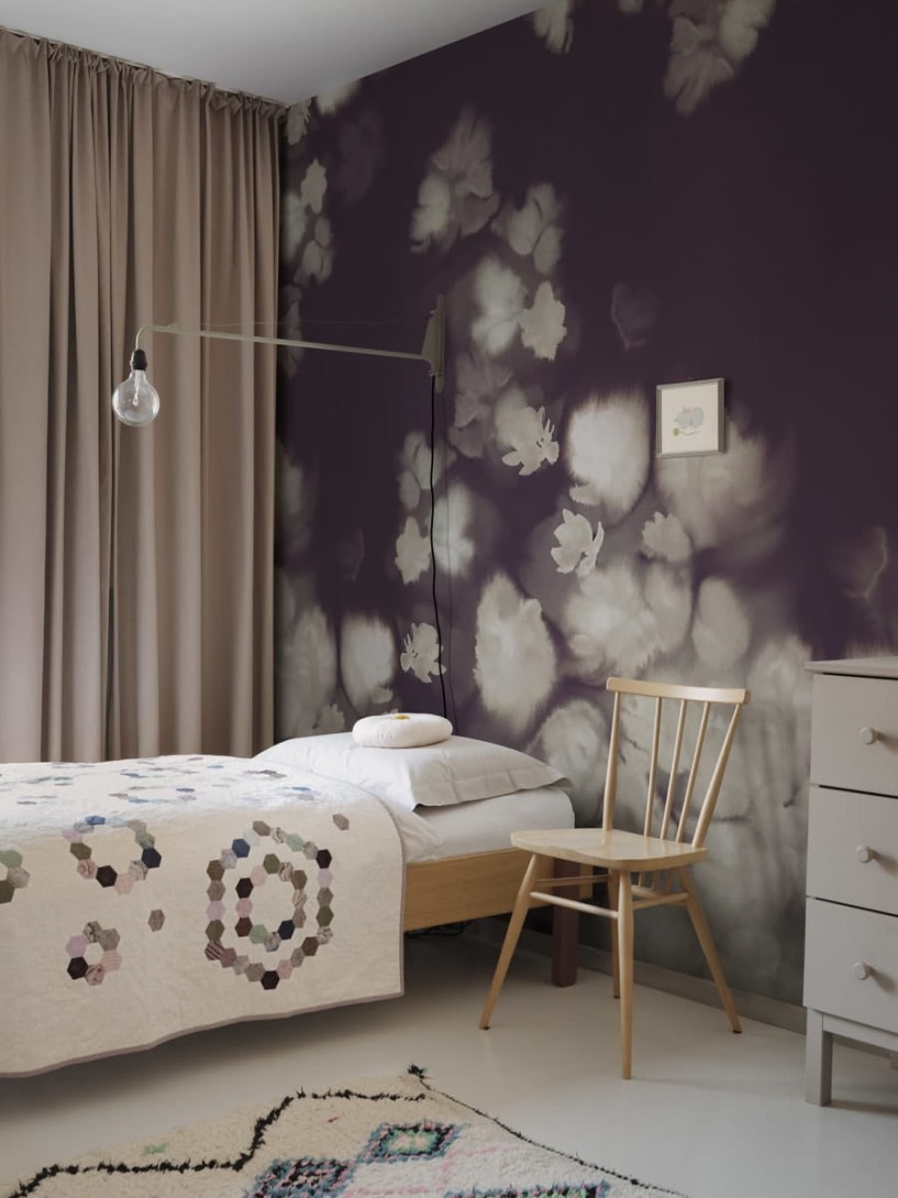 Rebel Walls R18742 Natural Aesthetic Faded Dreams Brown- mural akwarelowy