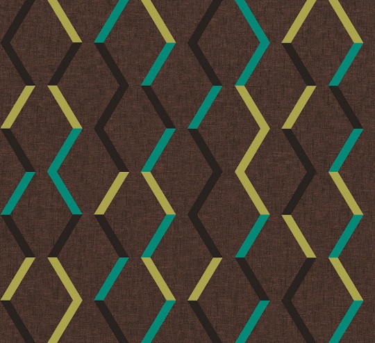 Khroma JOY003 Joy Zigzag Umber - tapeta w zygzaki