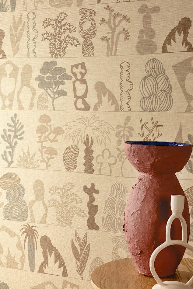 Khroma DGJOY2011-260 Joy Gaudia Ivory - mural w roślinny motyw
