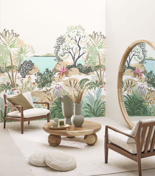 Casadeco 89866118 L Echappee Belle Cap Esterel - mural tropikalny krajobraz